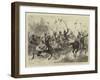 The Prince of Wales at Jummoo, Charge! Lancers of the Maharajah of Cashmere-William John Hennessy-Framed Giclee Print