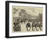 The Prince of Wales at Madrid, Royal Review in the Prado-null-Framed Giclee Print