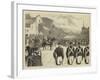 The Prince of Wales at Madrid, Royal Review in the Prado-null-Framed Giclee Print