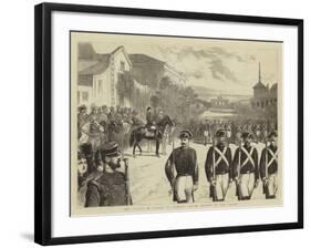 The Prince of Wales at Madrid, Royal Review in the Prado-null-Framed Giclee Print