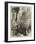 The Prince of Wales at Malta, a Street in Valetta-null-Framed Giclee Print