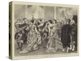 The Prince of Wales at Malta, Dancing the Reel at the United Service Ball-William Ralston-Stretched Canvas