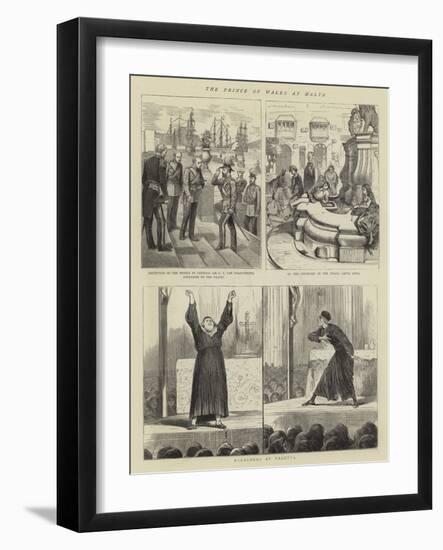 The Prince of Wales at Malta-Alfred Chantrey Corbould-Framed Giclee Print