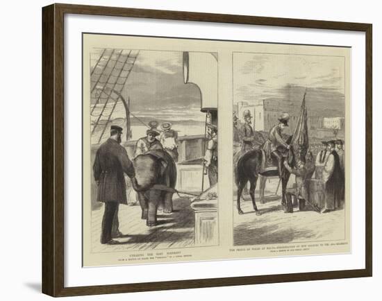 The Prince of Wales at Malta-null-Framed Giclee Print