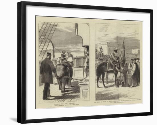 The Prince of Wales at Malta-null-Framed Giclee Print