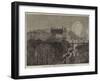 The Prince of Wales at Scarborough, Festive Display of Fireworks-null-Framed Giclee Print