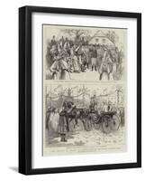 The Prince of Wales at the Austrian Military Manoeuvres-Godefroy Durand-Framed Giclee Print