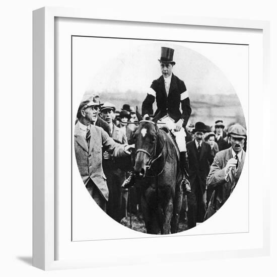 The Prince of Wales at the Grafton Hunt Races on Pet Dog, C1930s-null-Framed Giclee Print