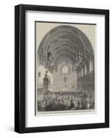 The Prince of Wales at the Opening of the Central Hall of the Royal Dramatic College-null-Framed Giclee Print