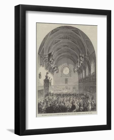 The Prince of Wales at the Opening of the Central Hall of the Royal Dramatic College-null-Framed Giclee Print