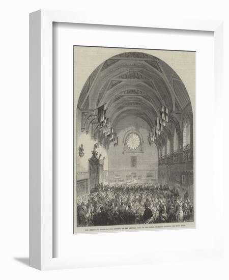 The Prince of Wales at the Opening of the Central Hall of the Royal Dramatic College-null-Framed Giclee Print