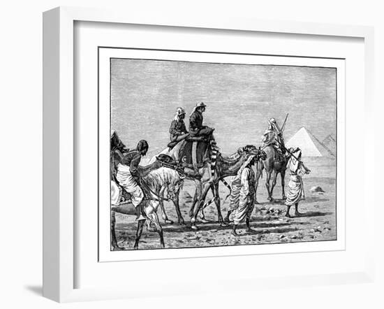 The Prince of Wales at the Pyramids, C1861-null-Framed Giclee Print