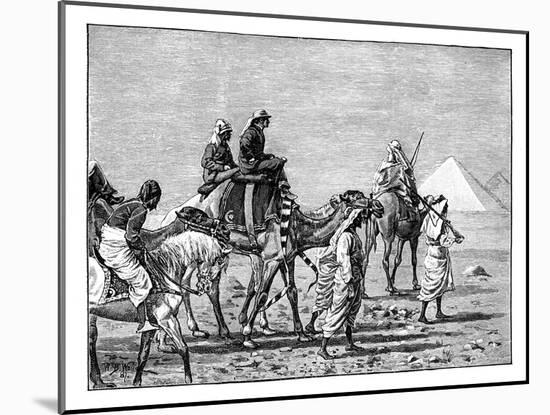 The Prince of Wales at the Pyramids, C1861-null-Mounted Giclee Print