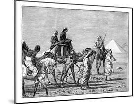 The Prince of Wales at the Pyramids, C1861-null-Mounted Giclee Print