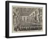 The Prince of Wales Dining at St Bartholomew's Hospital-null-Framed Giclee Print