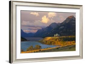 The Prince of Wales Hotel at Sunrise, Waterton Lakes National Park, Alberta, Canada, North America-Miles Ertman-Framed Photographic Print