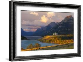The Prince of Wales Hotel at Sunrise, Waterton Lakes National Park, Alberta, Canada, North America-Miles Ertman-Framed Photographic Print