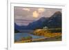 The Prince of Wales Hotel at Sunrise, Waterton Lakes National Park, Alberta, Canada, North America-Miles Ertman-Framed Photographic Print