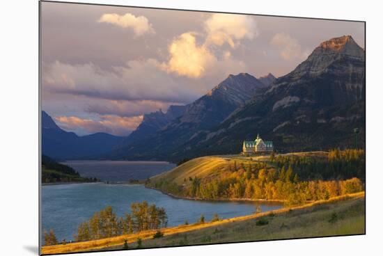 The Prince of Wales Hotel at Sunrise, Waterton Lakes National Park, Alberta, Canada, North America-Miles Ertman-Mounted Photographic Print