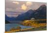 The Prince of Wales Hotel at Sunrise, Waterton Lakes National Park, Alberta, Canada, North America-Miles Ertman-Mounted Photographic Print