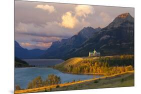 The Prince of Wales Hotel at Sunrise, Waterton Lakes National Park, Alberta, Canada, North America-Miles Ertman-Mounted Photographic Print