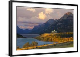 The Prince of Wales Hotel at Sunrise, Waterton Lakes National Park, Alberta, Canada, North America-Miles Ertman-Framed Photographic Print