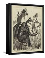 The Prince of Wales Hunting in the Terai, One of the Suite at Close Quarters-null-Framed Stretched Canvas