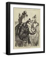 The Prince of Wales Hunting in the Terai, One of the Suite at Close Quarters-null-Framed Giclee Print