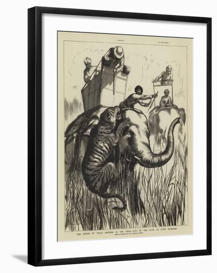 The Prince of Wales Hunting in the Terai, One of the Suite at Close Quarters-null-Framed Giclee Print