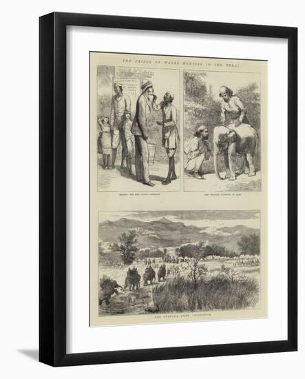 The Prince of Wales Hunting in the Terai-Alfred Chantrey Corbould-Framed Giclee Print