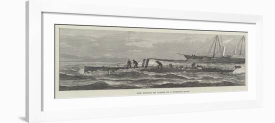 The Prince of Wales in a Torpedo-Boat-null-Framed Giclee Print