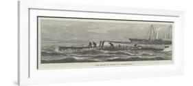 The Prince of Wales in a Torpedo-Boat-null-Framed Giclee Print