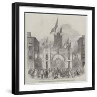 The Prince of Wales in Canada, the Orangemen's Arch at Toronto-null-Framed Giclee Print