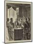 The Prince of Wales in Ceylon, Kandy, the Buddhist Priests Exhibiting Buddha's Tooth to the Prince-Alfred Chantrey Corbould-Mounted Giclee Print