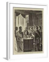 The Prince of Wales in Ceylon, Kandy, the Buddhist Priests Exhibiting Buddha's Tooth to the Prince-Alfred Chantrey Corbould-Framed Giclee Print