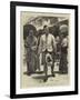 The Prince of Wales in Ceylon, the Prince's Highland Piper Astonishing the Kandyan Natives-William Small-Framed Giclee Print