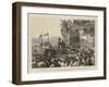 The Prince of Wales in Ceylon, the Procession Passing under Lotus Pond Arch, Colombo-Joseph Nash-Framed Giclee Print