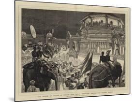 The Prince of Wales in Ceylon, the Public Perehara before the Prince, Kandy-Joseph Nash-Mounted Giclee Print