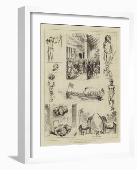 The Prince of Wales in Ceylon-null-Framed Giclee Print