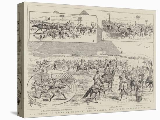 The Prince of Wales in Egypt, at the Pyramids, and at the Gymkhana Meeting-Alfred Chantrey Corbould-Stretched Canvas