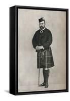 The Prince of Wales in Highland costume, c1886 (1910)-W&D Downey-Framed Stretched Canvas