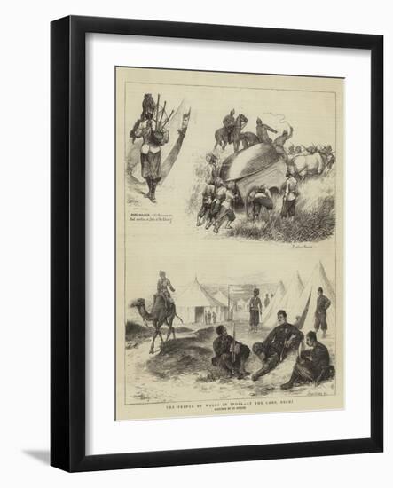 The Prince of Wales in India, at the Camp, Delhi-William Ralston-Framed Giclee Print