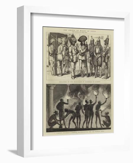 The Prince of Wales in India-Godefroy Durand-Framed Giclee Print