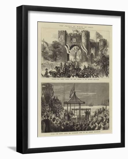 The Prince of Wales in India-null-Framed Giclee Print