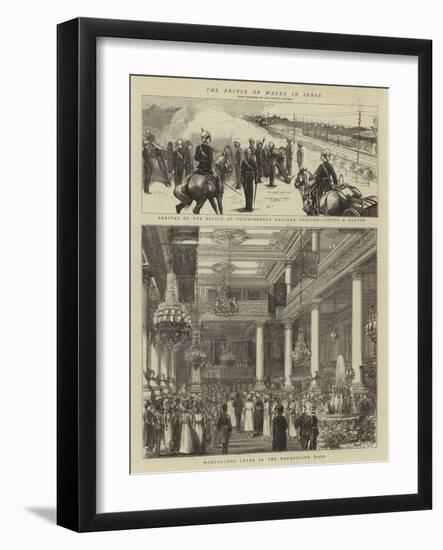 The Prince of Wales in India-null-Framed Giclee Print