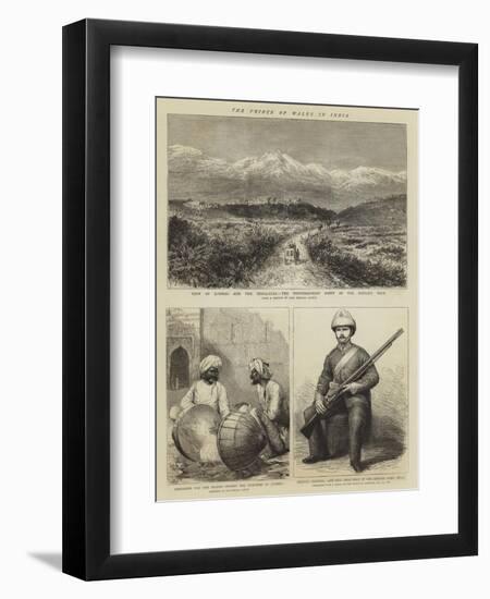 The Prince of Wales in India-null-Framed Premium Giclee Print