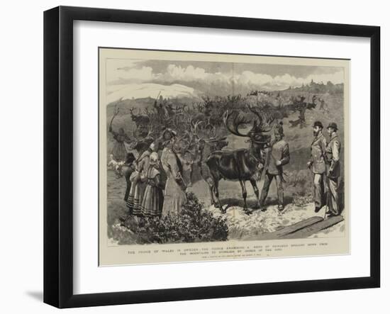 The Prince of Wales in Sweden-Sydney Prior Hall-Framed Giclee Print