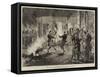 The Prince of Wales in the Highlands, a Torchlight Dance at Mar Lodge-null-Framed Stretched Canvas