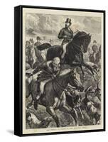 The Prince of Wales in the Hunting Field-Basil Bradley-Framed Stretched Canvas