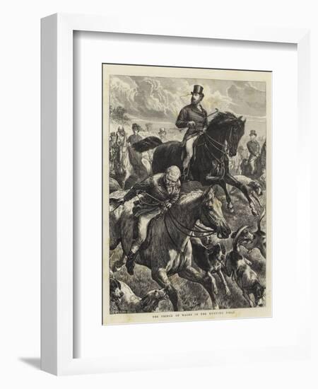 The Prince of Wales in the Hunting Field-Basil Bradley-Framed Giclee Print